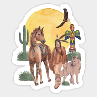 Native American Spiritual Sticker